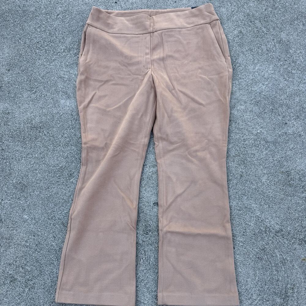 Express Bootcut Pants Womens XL Light Brown High Rise Stretch Comfortable Soft